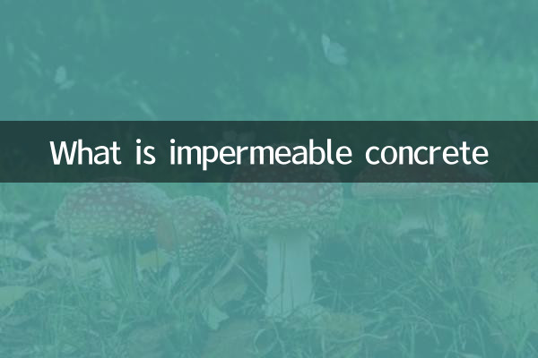 O que é concreto impermeável