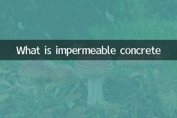 O que é concreto impermeável
