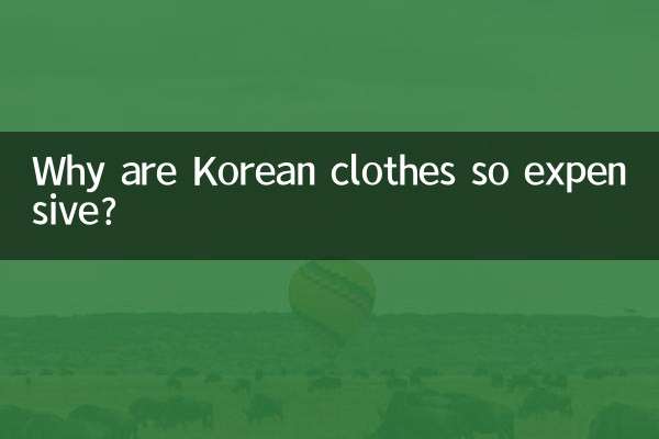 ¿Por qué la ropa coreana es tan cara?
