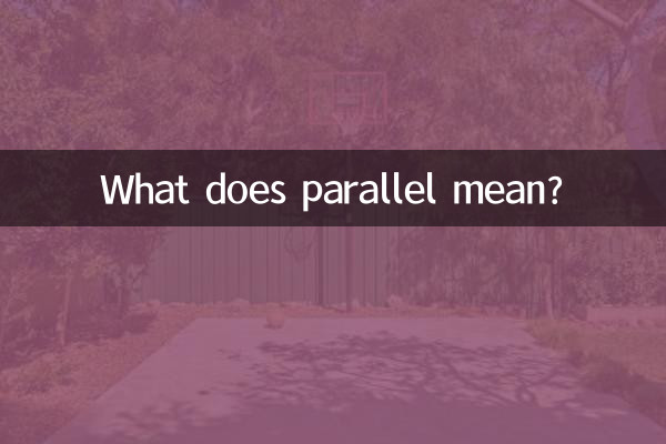 O que significa paralelo?