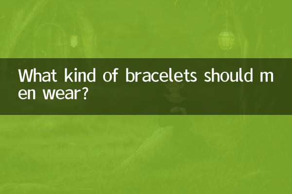 Que tipo de pulseira os homens devem usar?