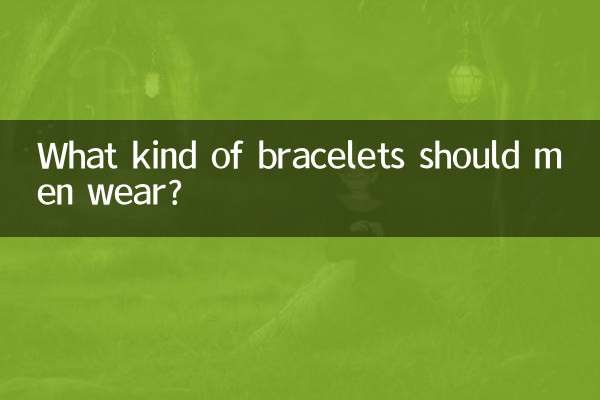 Que tipo de pulseira os homens devem usar?