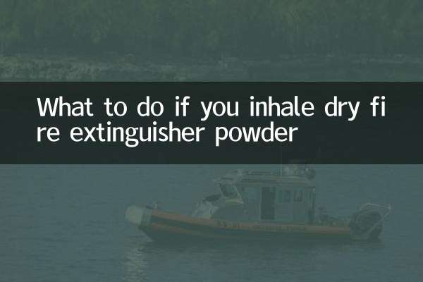 শুষ্ক অগ্নি নির্বাপক পাউডার শ্বাস নিলে কি করবেন