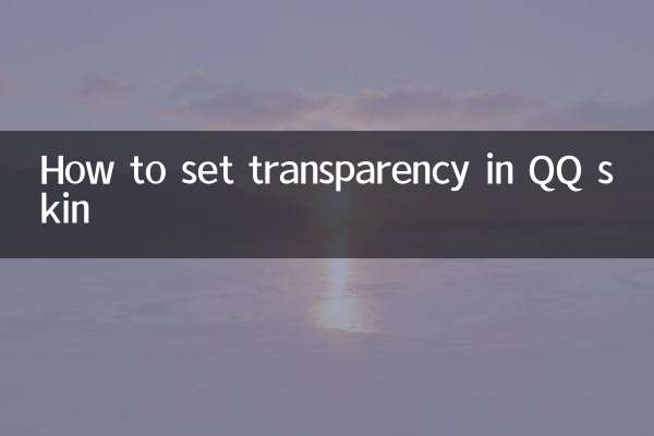 كيفية ضبط الشفافية في جلد QQ
