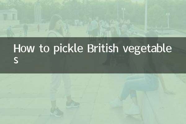 Wie man britisches Gemüse einlegt