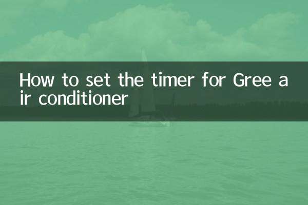 So stellen Sie den Timer für die Gree-Klimaanlage ein