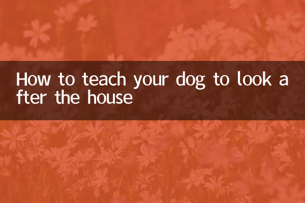 How to teach your dog to look after the house