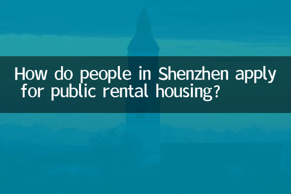 Comment les habitants de Shenzhen postulent-ils pour un logement locatif public ?