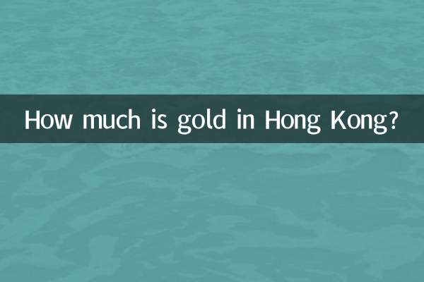 Combien coûte l’or à Hong Kong ?