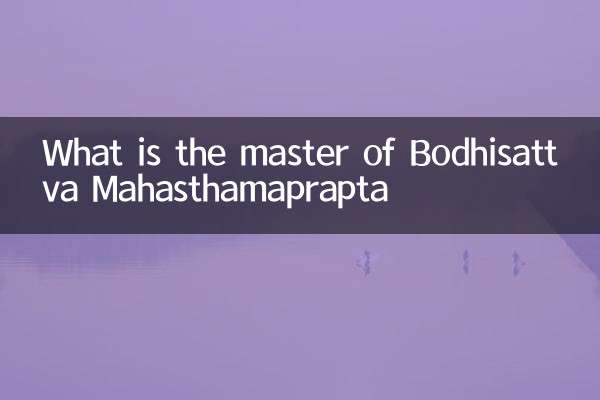 bodhisattva mahasthamapraptaのマスターは何ですか
