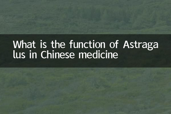 漢方薬におけるAstragalusの機能は何ですか