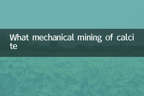 Qué minería mecánica de calcita
