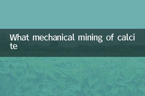 Qué minería mecánica de calcita