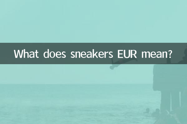 Was bedeutet Sneaker EUR?