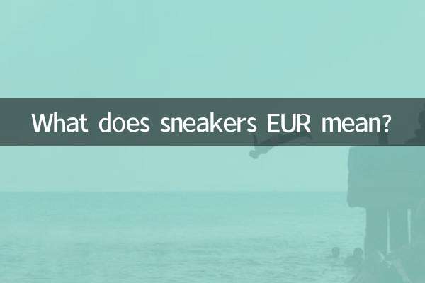 Was bedeutet Sneaker EUR?