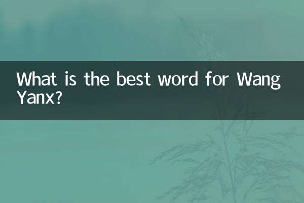 Was ist das beste Wort für Wang Yanx?