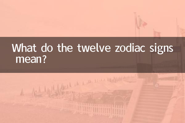 Was bedeuten die zwölf Sternzeichen?