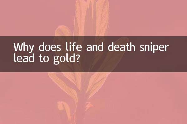 なぜ生死を賭けたスナイパーが金につながるのか？
