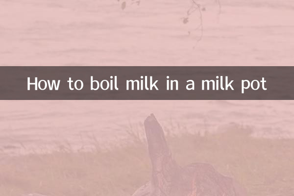 Wie man Milch in einem Milchtopf kocht