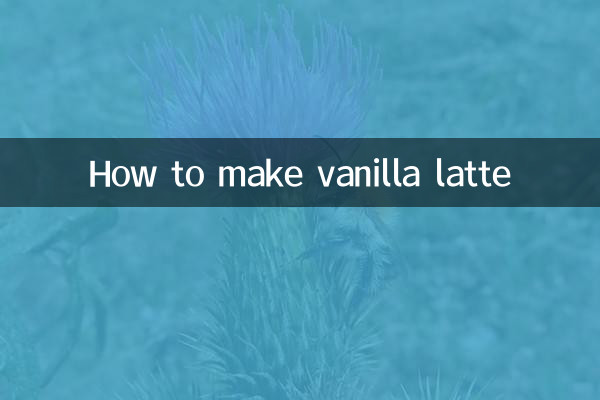 Cómo hacer café con leche de vainilla