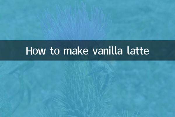 Cómo hacer café con leche de vainilla