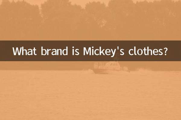 ミッキーの服はどこのブランドですか？