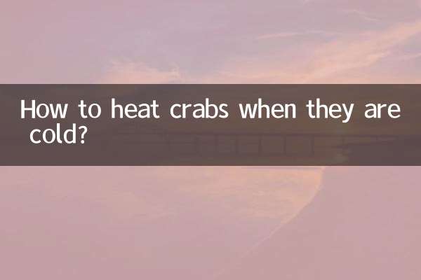Wie kann man Krabben erhitzen, wenn sie kalt sind?