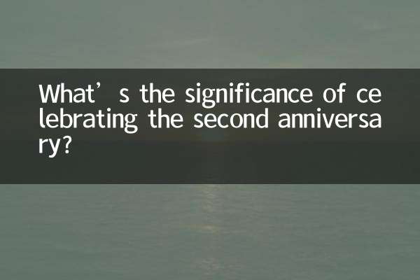 Che significato ha festeggiare il secondo anniversario?