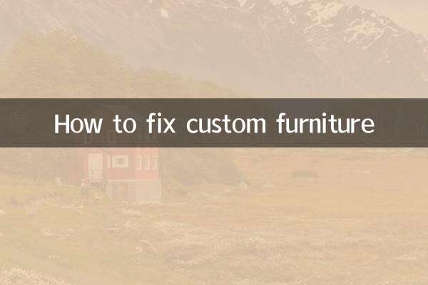Como consertar móveis personalizados
