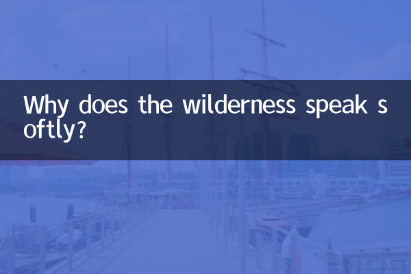 ¿Por qué el desierto habla en voz baja?