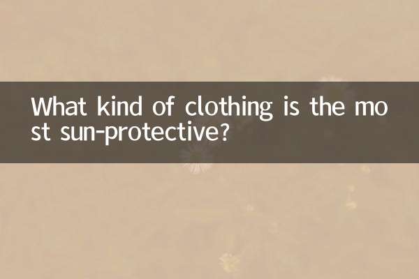 What kind of clothing is the most sun-protective?