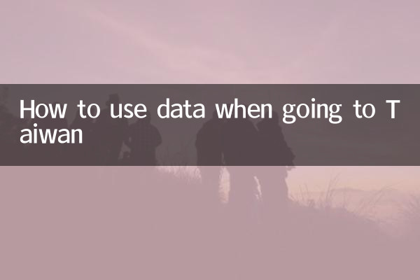 تائیوان جاتے وقت ڈیٹا کا استعمال کیسے کریں