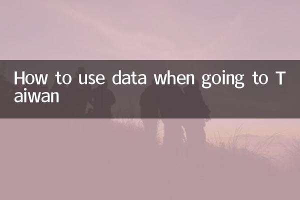 نحوه استفاده از داده ها هنگام رفتن به تایوان