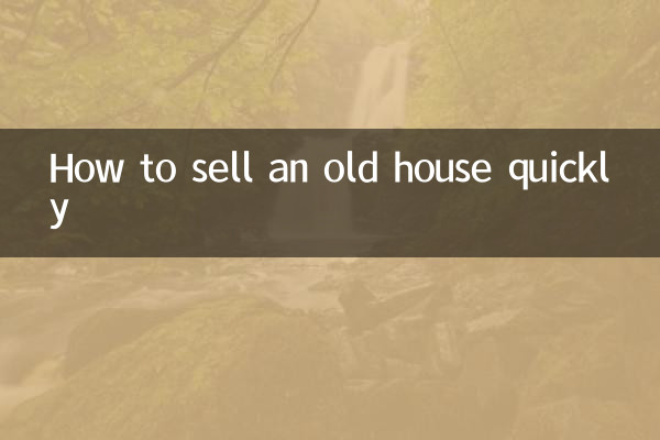 How to sell an old house quickly