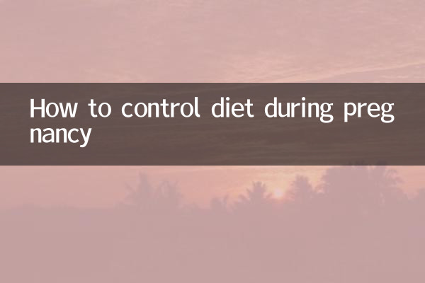 Come controllare la dieta durante la gravidanza