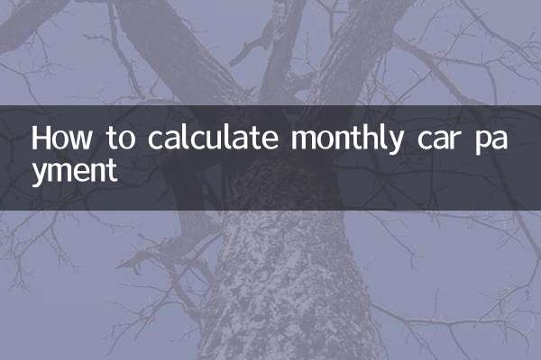 How to calculate monthly car payment