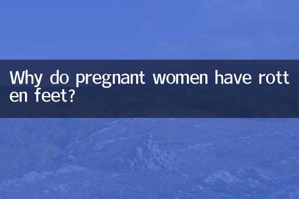 Perché le donne incinte hanno i piedi marci?