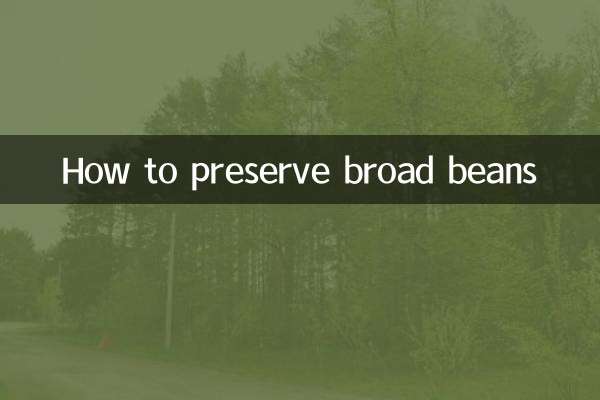 Come conservare le fave
