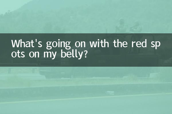 O que está acontecendo com as manchas vermelhas na minha barriga?