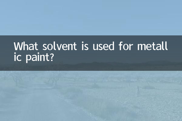 धात्विक पेंट के लिए किस विलायक का उपयोग किया जाता है?