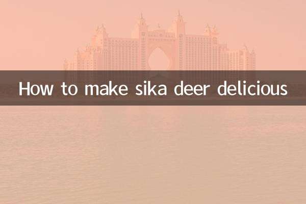 Come rendere delizioso il cervo sika