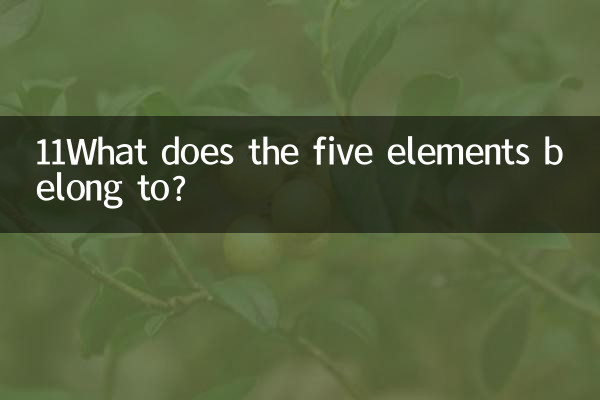 11 পাঁচটি উপাদান কিসের অন্তর্গত?