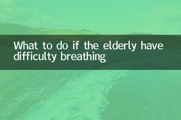 Что делать, если пожилому человеку трудно дышать