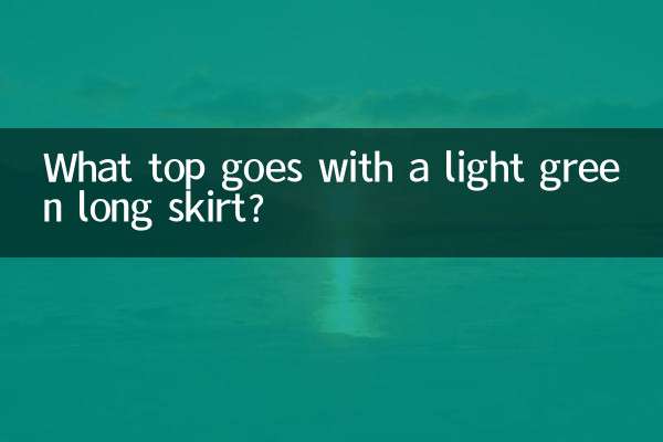 What top goes with a light green long skirt?