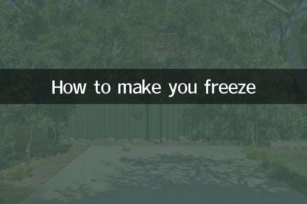 How to make you freeze