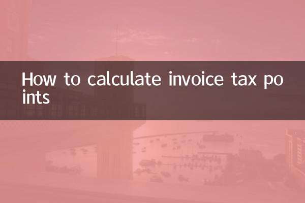 How to calculate invoice tax points