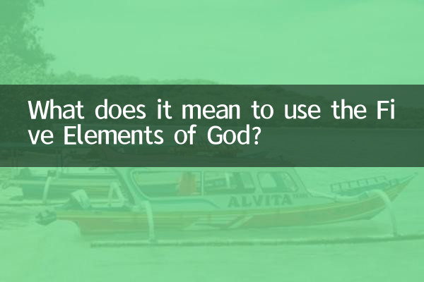 استفاده از عناصر پنج گانه خدا به چه معناست؟