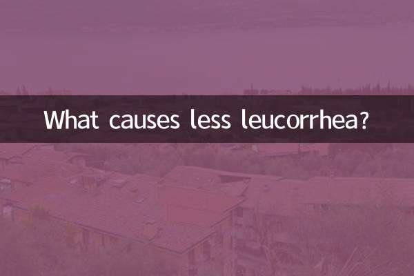 What causes less leucorrhea?