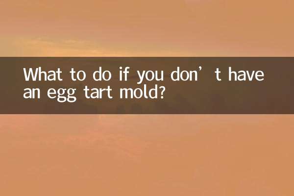 沒有蛋撻模具怎麼辦