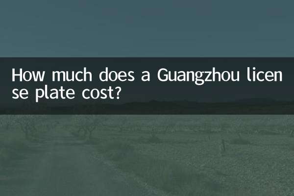 Wie viel kostet ein Nummernschild aus Guangzhou?